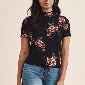 Dynamite Mock Neck Tee